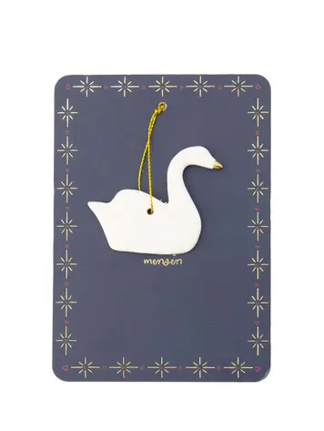 Zusss Zusss | Kersthanger keramiek Zwaan