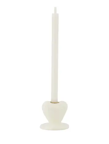 Zusss Zusss | Kandelaar keramiek hartje wit