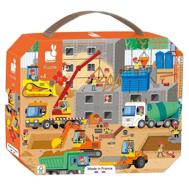 Janod Janod | Puzzel bouwplaats
