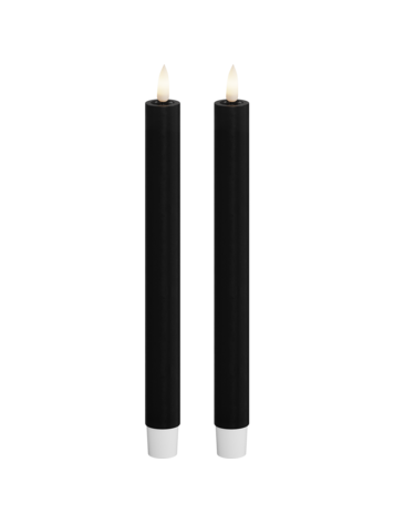 Deluxe Homeart Deluxe Homeart | LED Kaars zwart 2.2x24cm (2st)