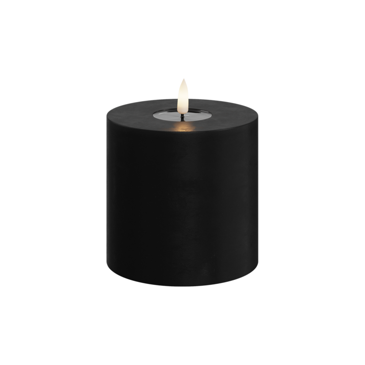 Deluxe Homeart Deluxe Homeart | LED Kaars zwart 10x10cm