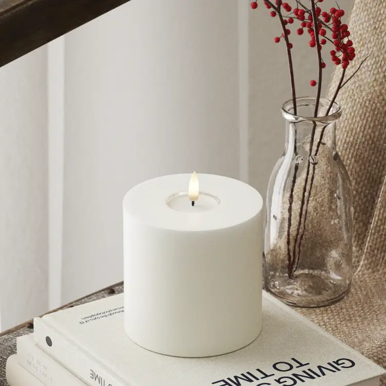 Deluxe Homeart Deluxe Homeart | LED Kaars wit 10x10cm