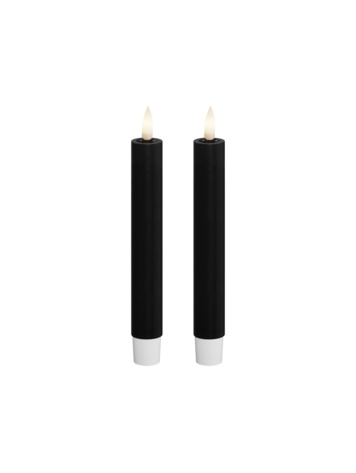 Deluxe Homeart Deluxe Homeart | LED dinerkaars zwart 15cm | 2stuks