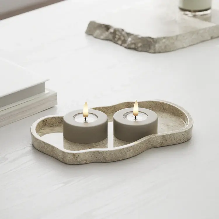 Deluxe Homeart Deluxe Homeart | LED theelicht jumbo sand | 2stuks