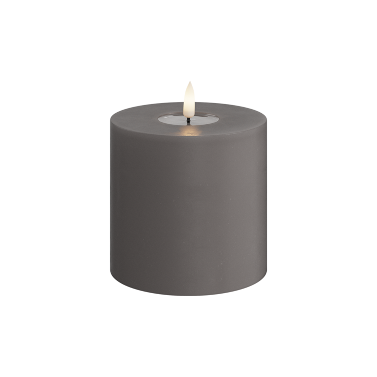 Deluxe Homeart Deluxe Homeart | LED Kaars grijs 10x10cm