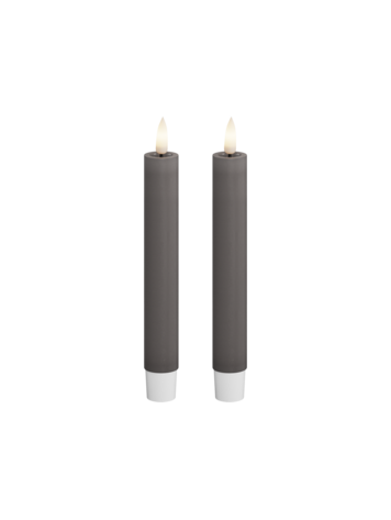 Deluxe Homeart Deluxe Homeart | LED Kaars grijs 2.2x15cm (2st)