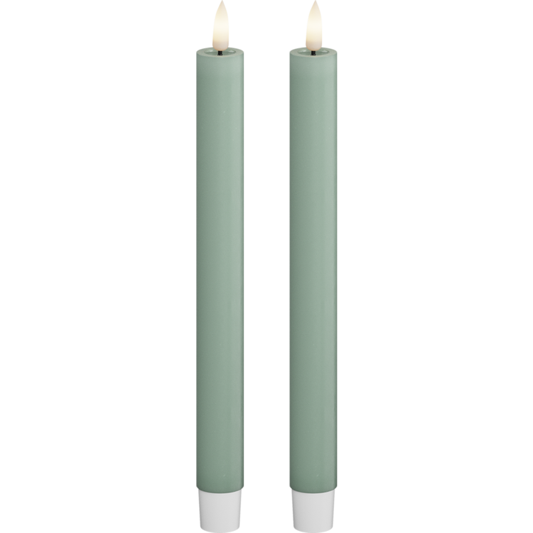 Deluxe Homeart Deluxe Homeart | LED dinerkaars saliegroen 24cm | 2stuks