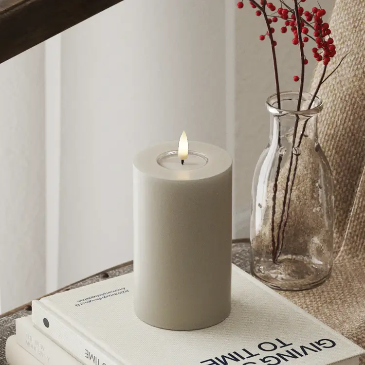 Deluxe Homeart Deluxe Homeart | LED Kaars sand 7.5x12.5cm