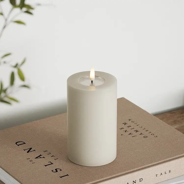 Deluxe Homeart Deluxe Homeart | LED Kaars sand 7.5x12.5cm