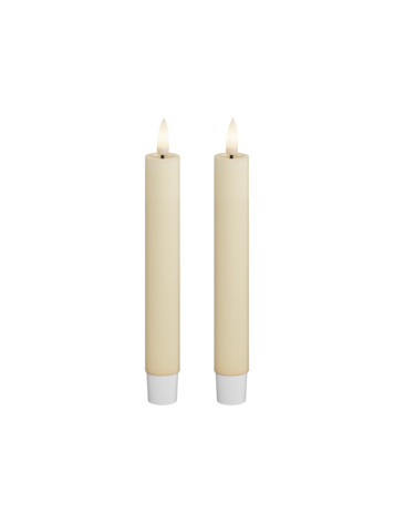 Deluxe Homeart Deluxe Homeart | LED dinerkaars creme 15cm | 2stuks