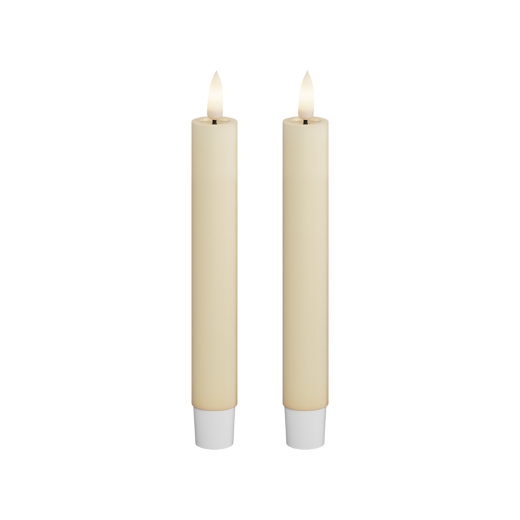 Deluxe Homeart Deluxe Homeart | LED dinerkaars creme 15cm | 2stuks