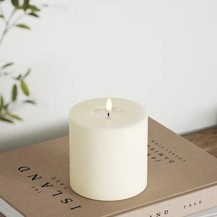 Deluxe Homeart Deluxe Homeart | LED Kaars creme 10x10cm