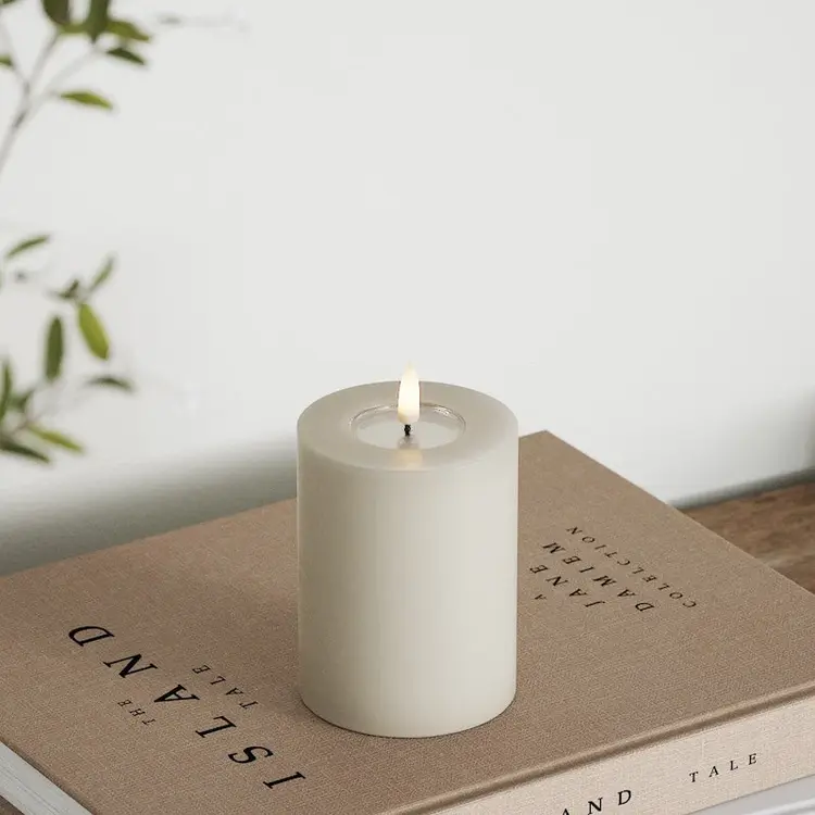 Deluxe Homeart Deluxe Homeart | LED Kaars sand 7.5x10cm