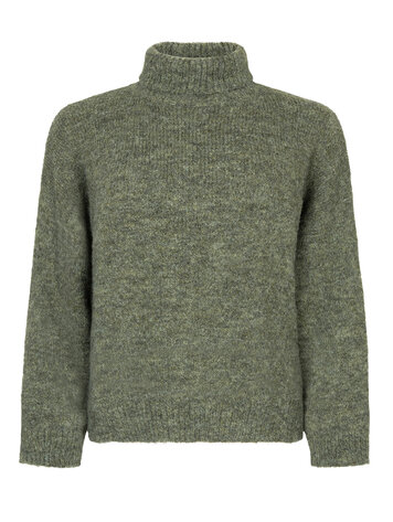 Ydence | Sweater Delia gebreid army