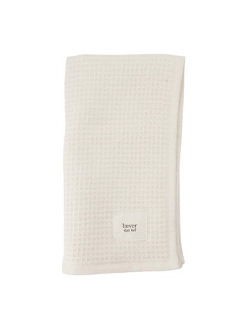 Zusss Zusss | Gastendoekje Liever dan lief off white