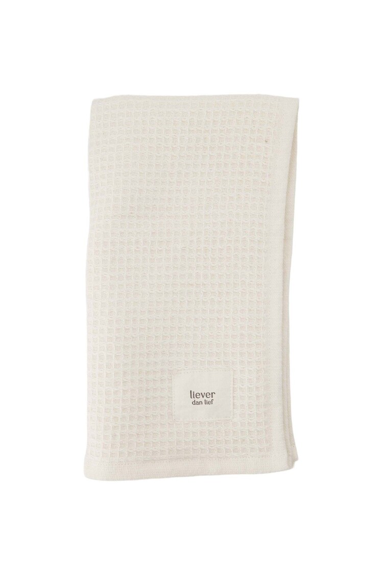 Zusss Zusss | Gastendoekje Liever dan lief off white