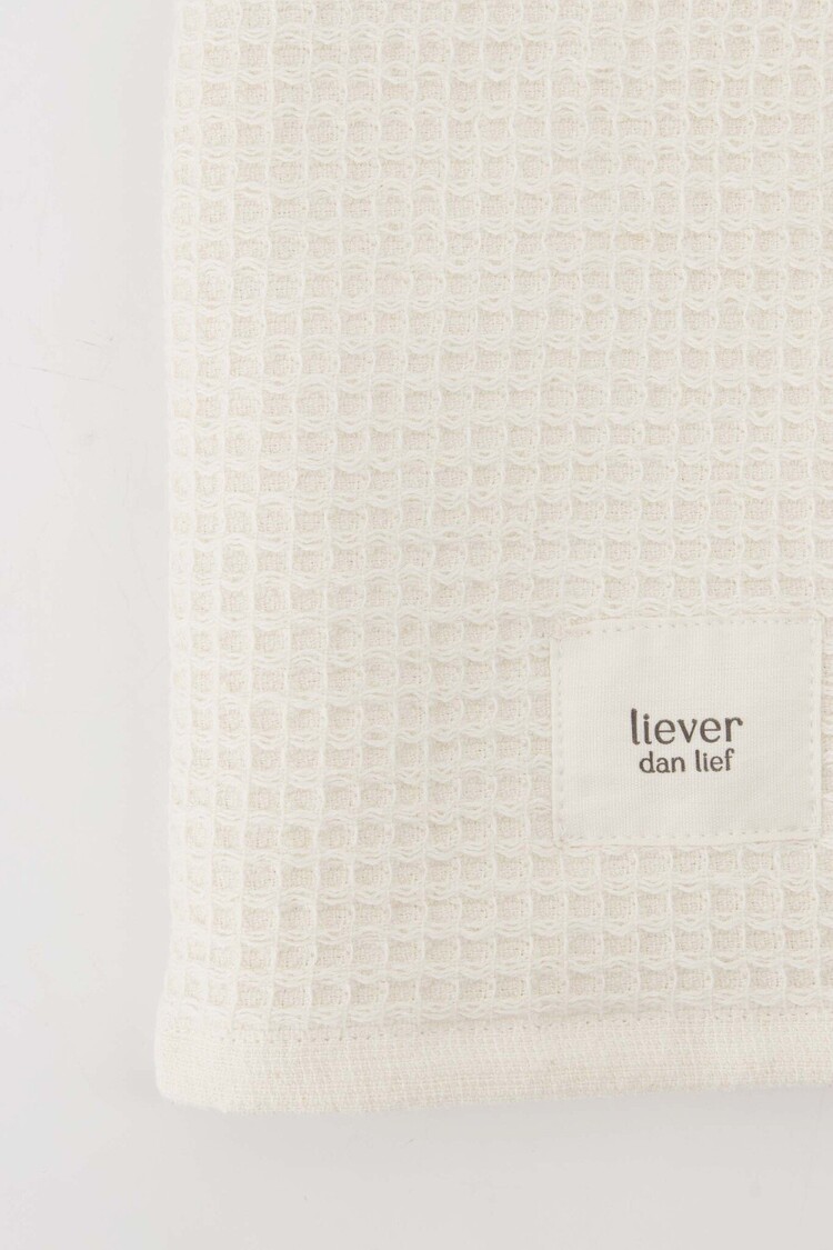 Zusss Zusss | Gastendoekje Liever dan lief off white