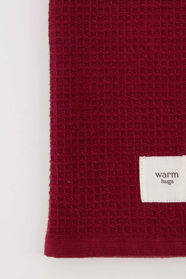 Zusss Zusss | Gastendoekje Warm hugs donkerrood