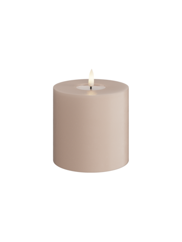 Deluxe Homeart Deluxe Homeart | LED Kaars taupe/roze 10x10cm