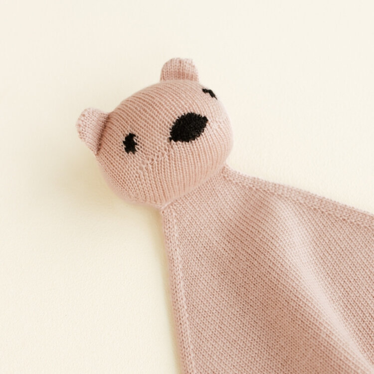 Hvid Hvid | Knuffeldoek Teddy Tokki Apricot