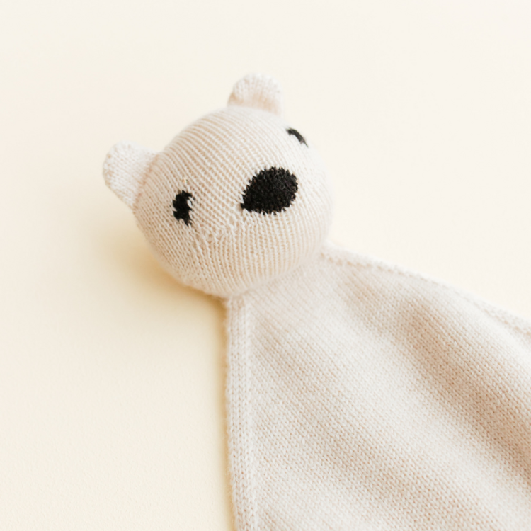 Hvid Hvid | Knuffeldoek Teddy Tokki Cream