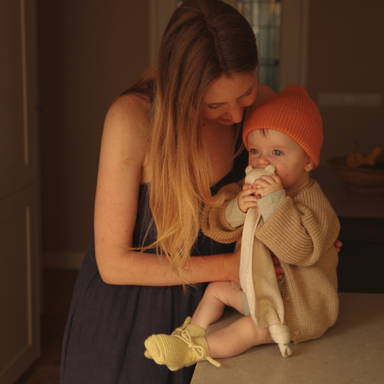 Hvid Hvid | Knuffeldoek Teddy Tokki Cream