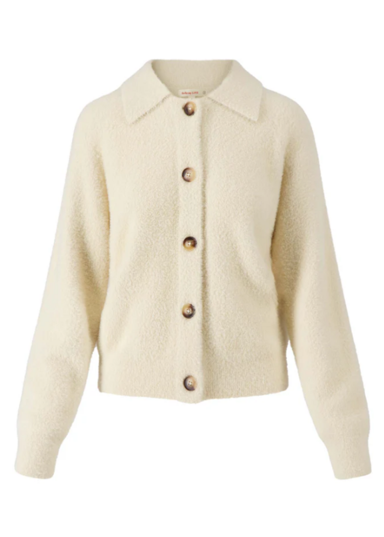 Zusss Zusss | Vest fluffy met polokraag