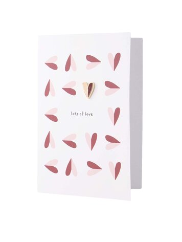 Zusss Zusss | Wenskaart broche lots of love