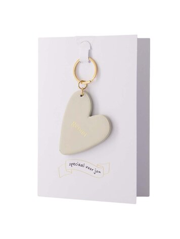 Zusss Zusss | Wenskaart sleutelhanger geniet zand