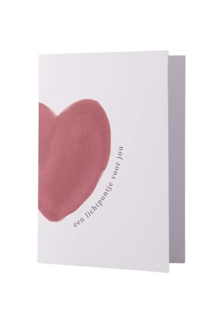 Zusss Zusss | Wenskaart een lichtpuntje wit/rood