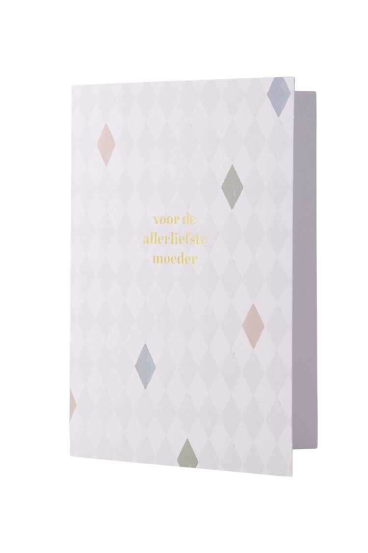 Zusss Zusss | Wenskaart liefste mama wit/goud