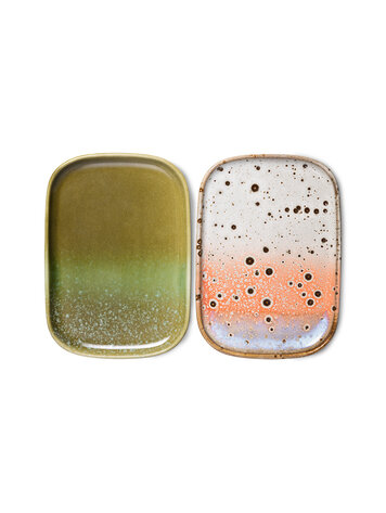 HK Living HK Living | 70's servies schaaltjes atlas set van 2