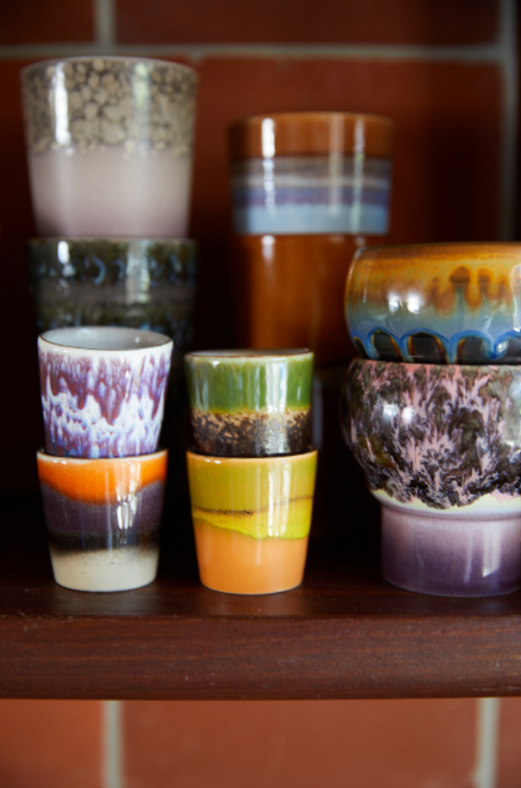 HK Living HK Living | 70's servies Eierdopjes island set4