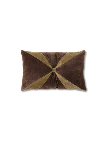 HK Living HK Living | Kussen velvet brown 50x30cm