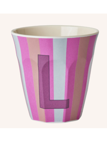 Rice Rice | Mok melamine meerkleurig L stripes