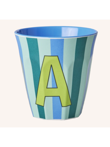 Rice Rice | Mok melamine blauw A stripes