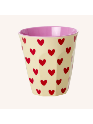 Rice Rice | Mok melamine créme hartjes