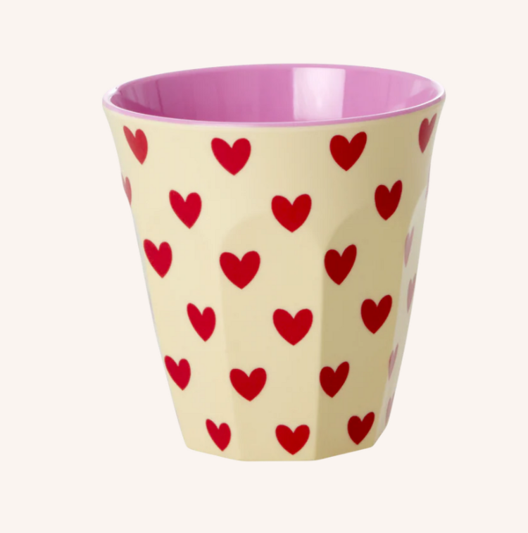 Rice Rice | Mok melamine créme hartjes