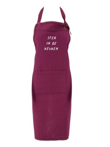 Zusss Zusss | Schort Lieverd donkerrood