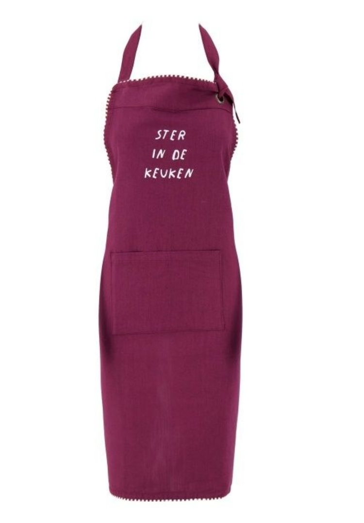 Zusss Zusss | Schort Lieverd donkerrood