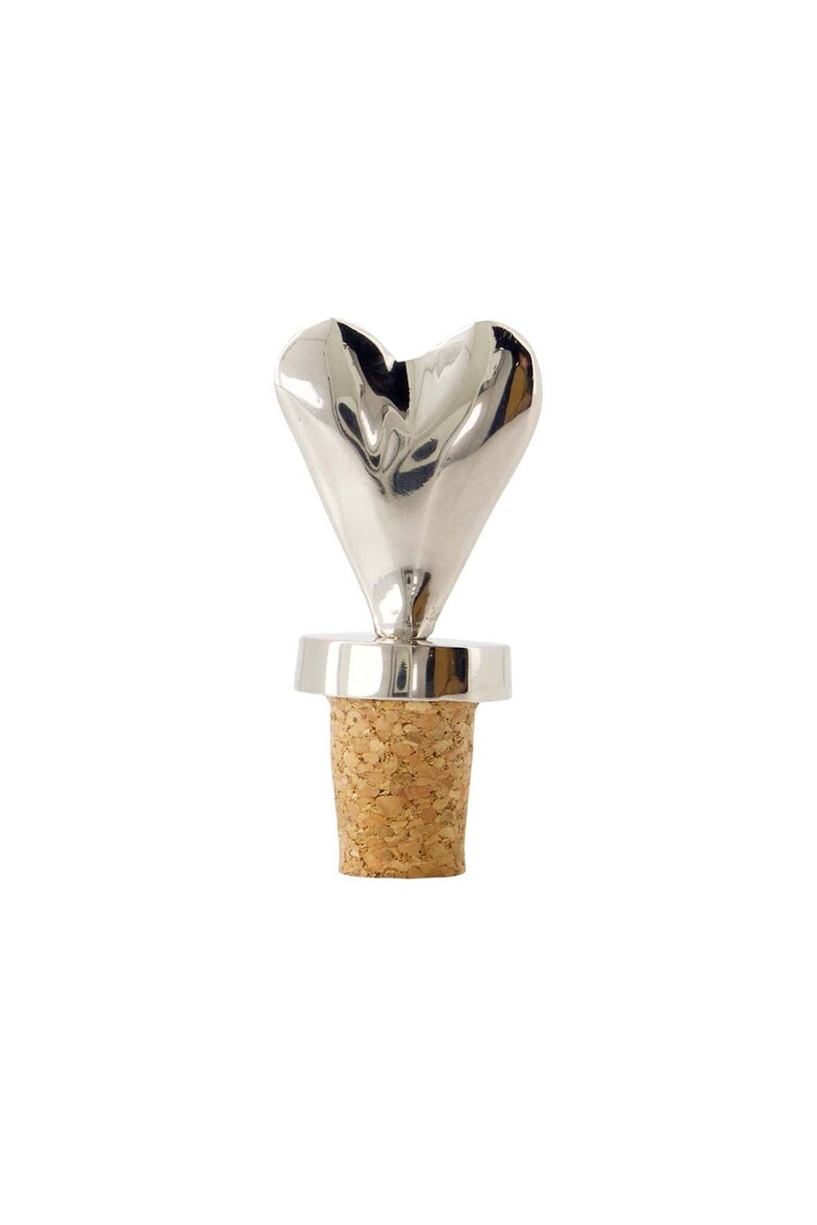Zusss Zusss | Wijnstopper hartje zilver