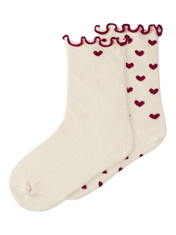 Lil Atelier Lil Atelier | Sokken Rosita hartjes set2