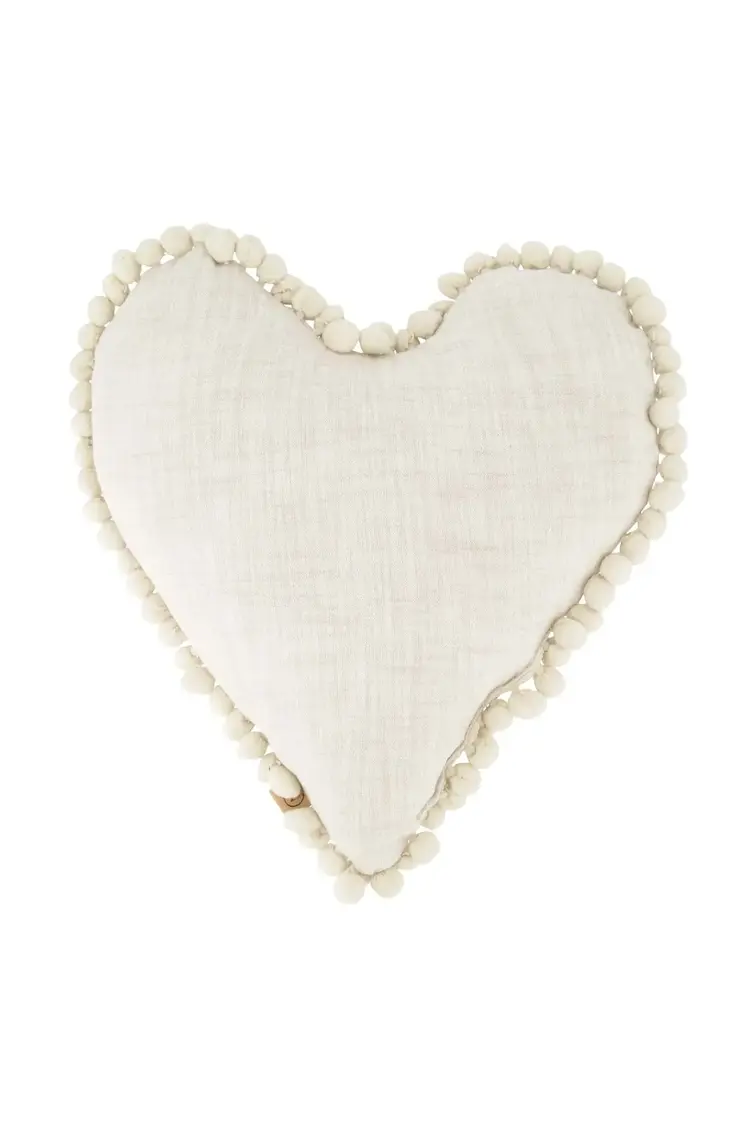 Zusss Zusss | Kussen hartvorm 36x40cm