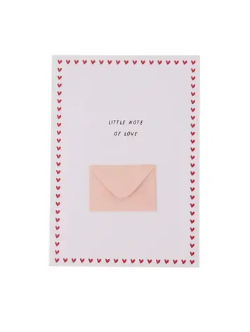 Zusss Zusss | Wenskaart mini envelopje little note of love