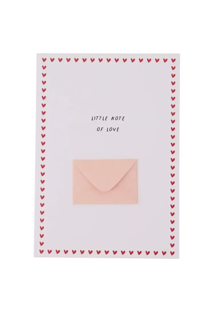 Zusss Zusss | Wenskaart mini envelopje little note of love