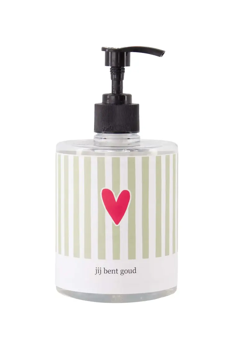 Zusss Zusss | Handzeep 500ml streep hartje tekst jij bent goud