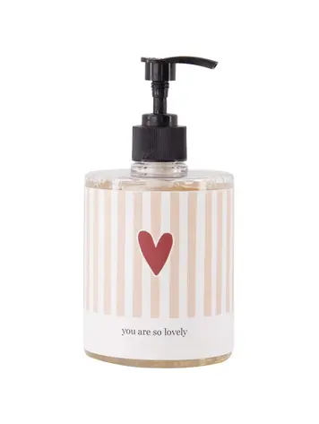 Zusss Zusss | Handzeep 500ml streep hartje you are so lovely