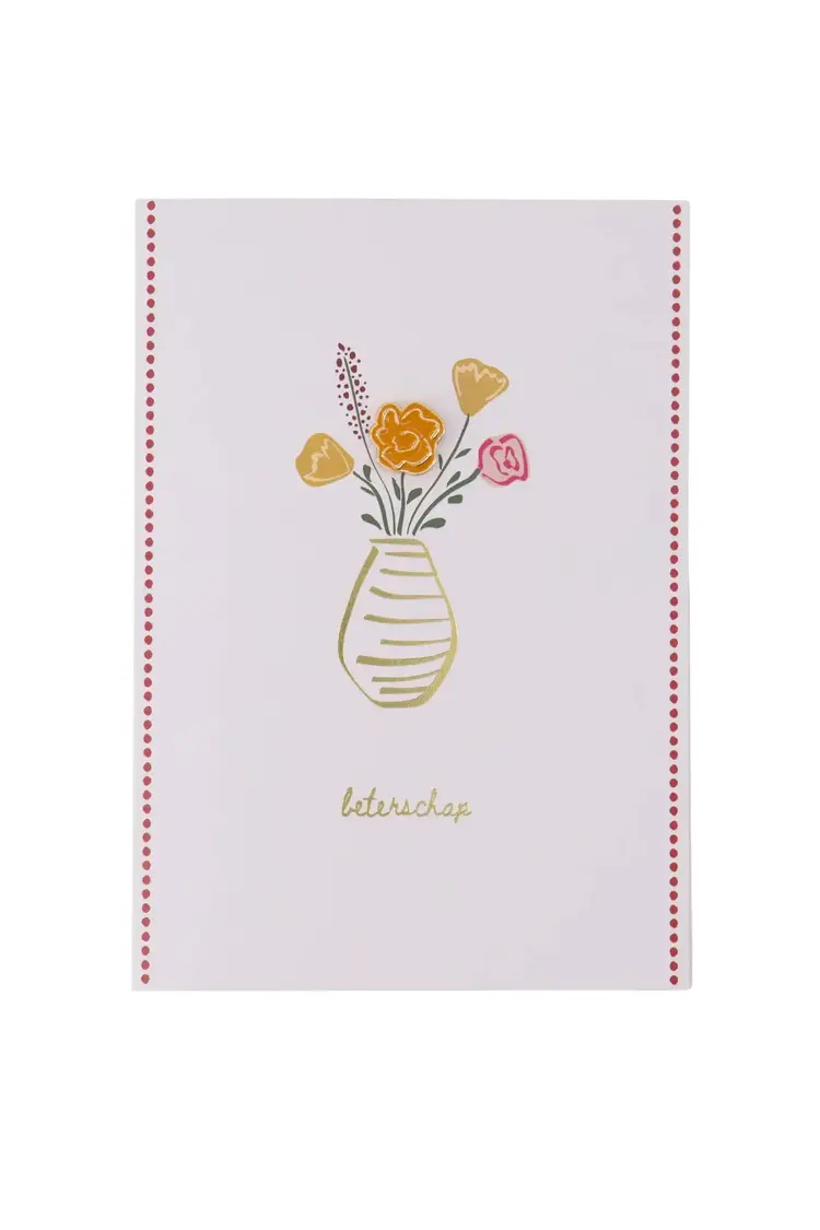 Zusss Zusss | Wenskaart broche beterschap