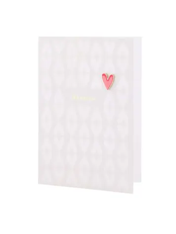 Zusss Zusss | Wenskaart broche hartje blij met jou