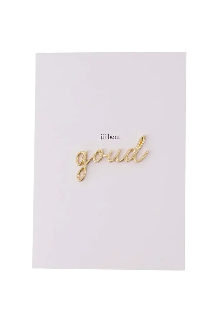 Zusss Zusss | Wenskaart magneet jij bent goud